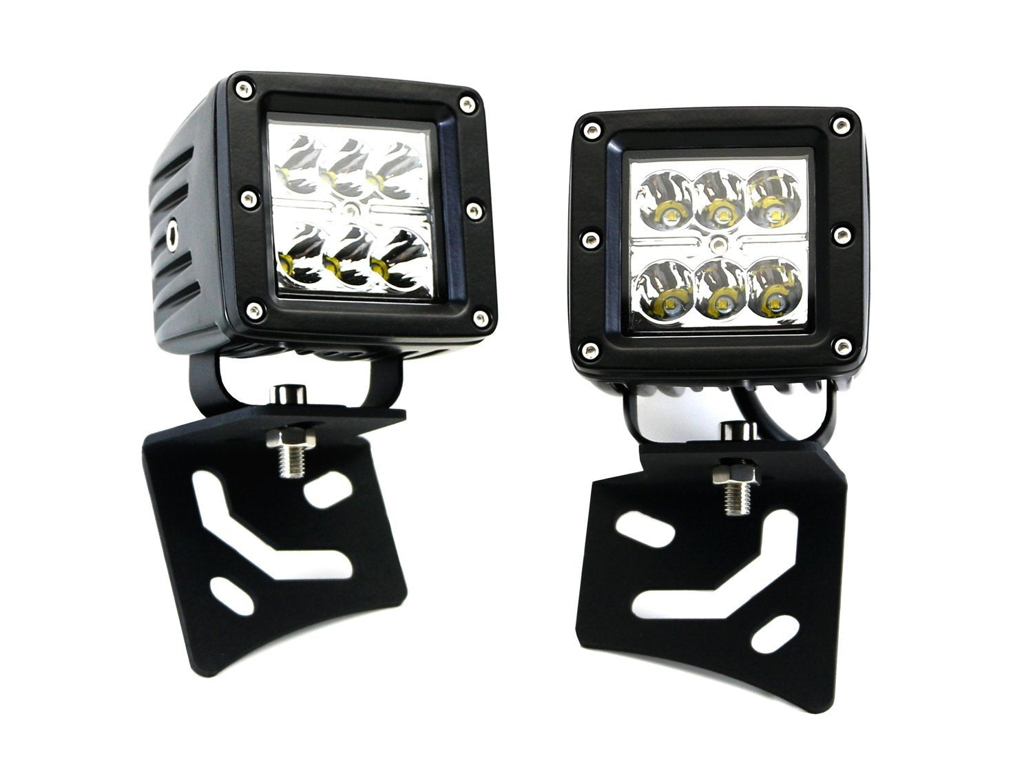 48W LED Driving Pod Lights with A Pillar Bracket & Wiring Kit - Waterproof Off-Road Lights for Jeep Wrangler TJ JK - Perfect for Night Driving, Trail Adventures & Off-Roading