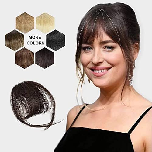 Natural Color Thin Clip-in Front Hair Bangs Fringe Extension Piece for Women – Perfect for Cosplay, Daily Wear & Hairstyling