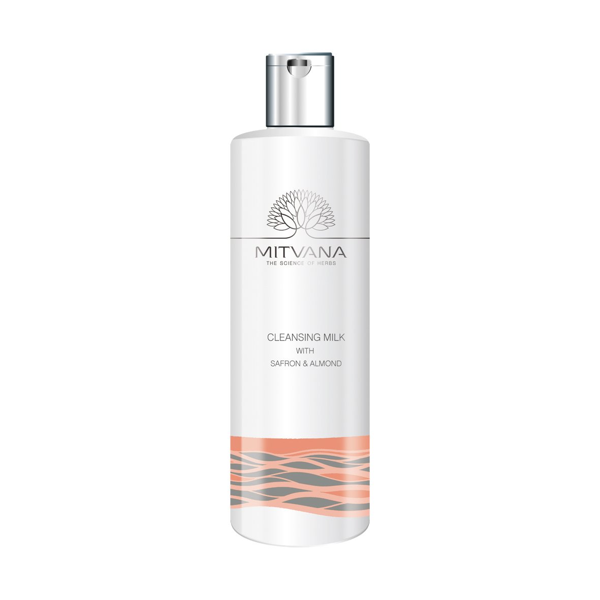MITVANA Saffron & Almond Cleansing Milk - 200ml | Gentle Face Wash for Dry & Sensitive Skin | Daily Skincare & Makeup Removal