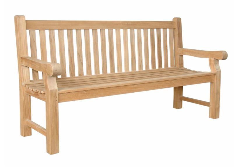 Anderson Teak Devonshire 4-Seater Extra Thick Outdoor Bench BH 706S - Durable Teak Wood Garden Patio Furniture for Backyard, Poolside & Deck Seating