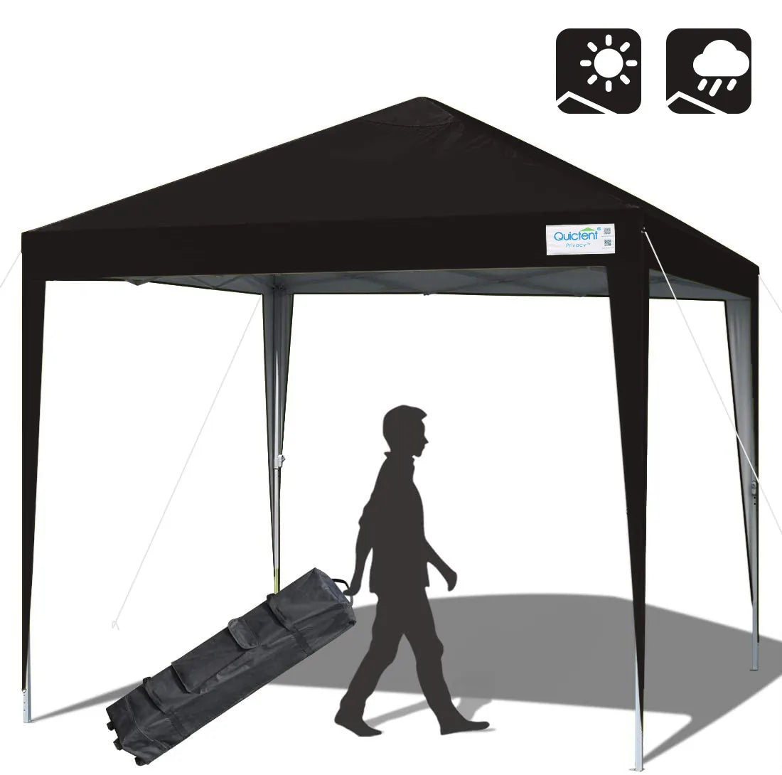 10' x 10' Instant Pop Up Canopy Tent with No Side Walls - Portable Outdoor Shelter for Camping, Beach, Picnics & Backyard Parties