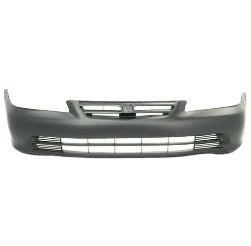 Primed Front Bumper Cover for 2001-2002 Honda Accord Sedan | Replacement Part HO1000196 04711S84A91ZZ | Perfect for Accident Repair & Car Restoration Projects