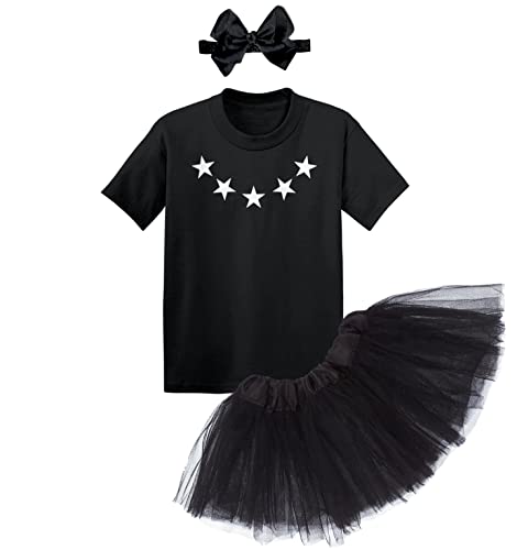 Stars on Neck - Black T-shirt / Black Tutu