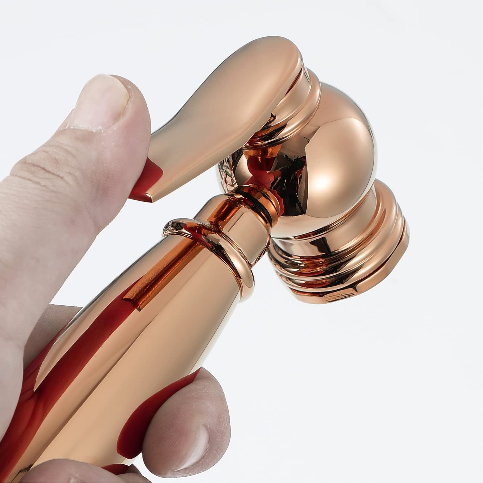 High Pressure Handheld Sprayer - Brass Nozzle Cleaner & Shower Sprayer for Pets, Garden, Car Washing | Rose Gold Finish | Perfect for Dog Bathing, Plant Watering & Outdoor Cleaning
