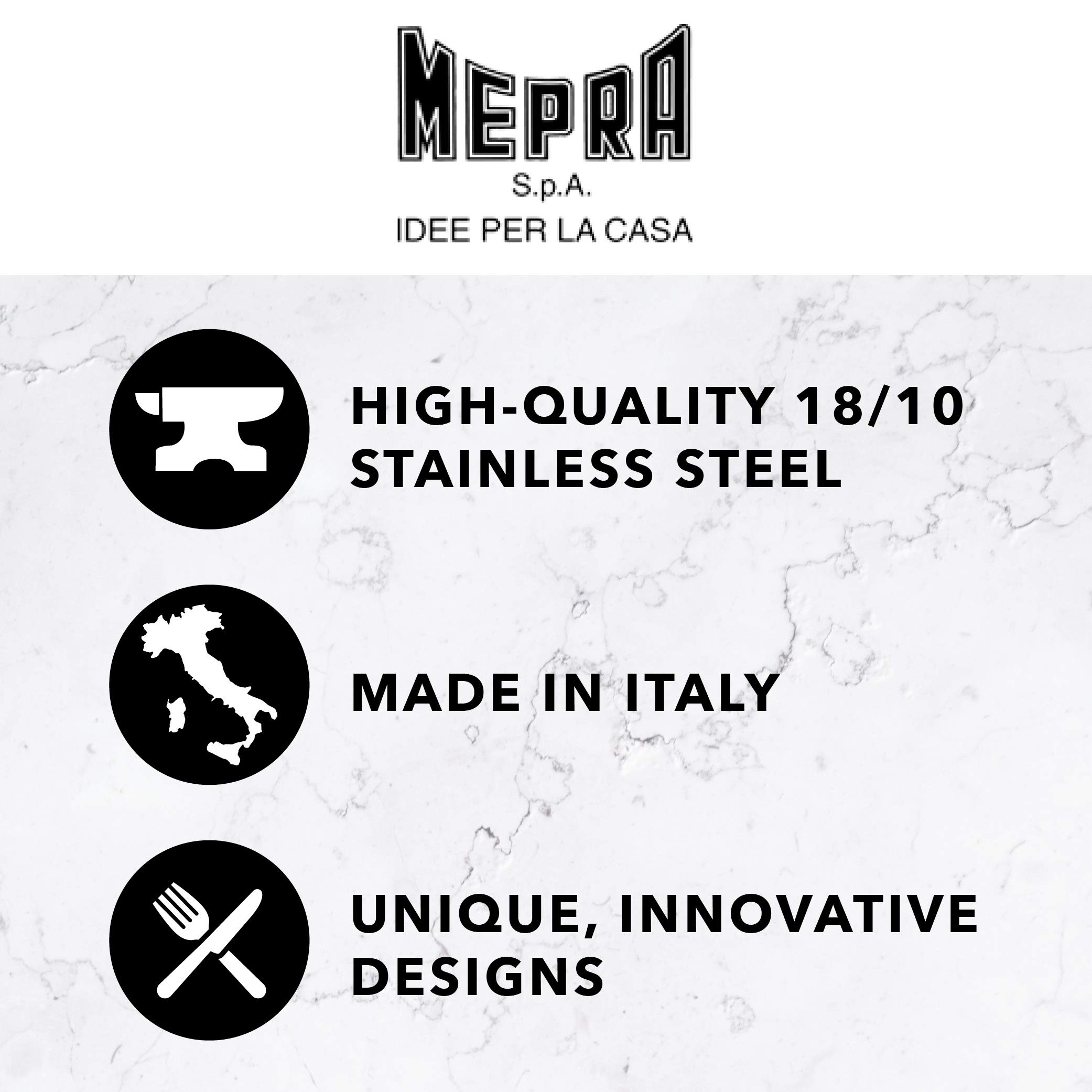Premium MEPRA Stainless Steel Cutlery Set - Elegant Flatware for Parties, Weddings, and Special Events - Durable & Stylish Dining Accessories for Home Entertaining