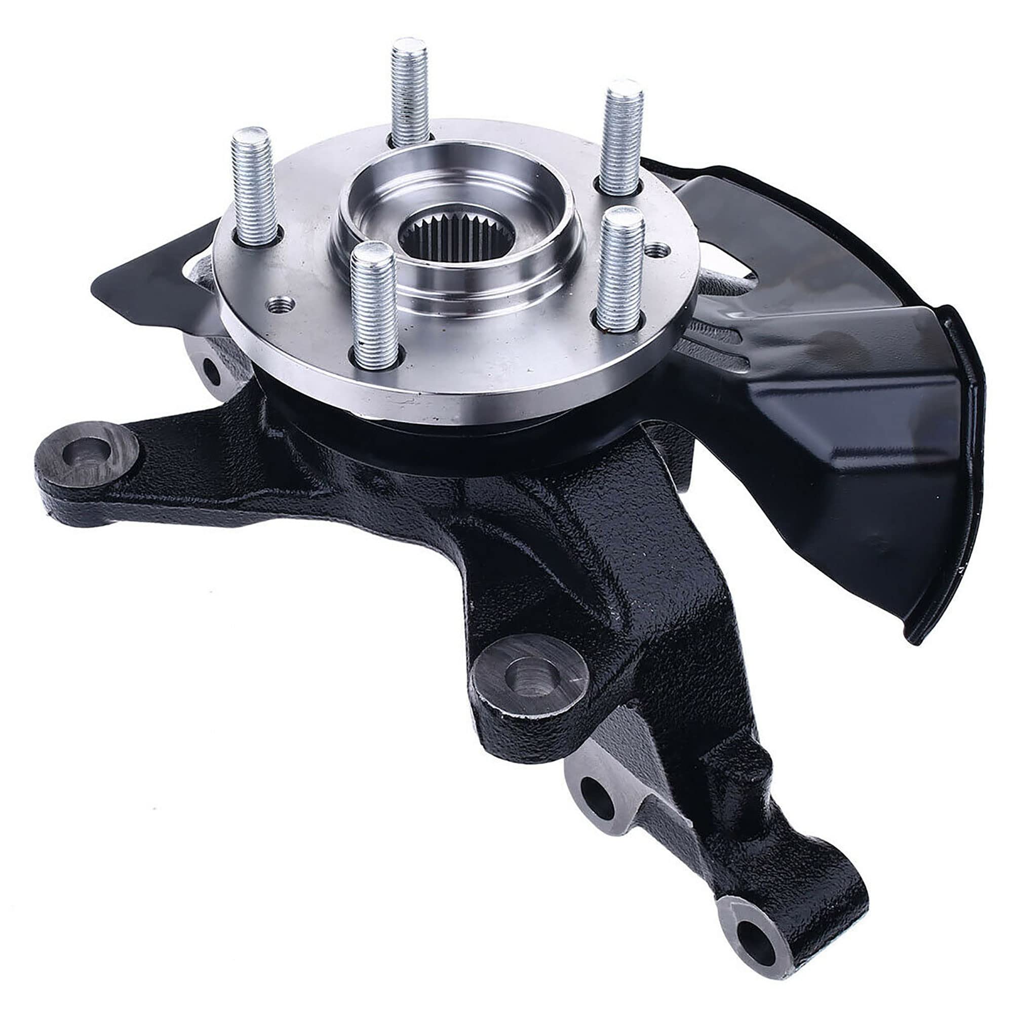 Front Right Passenger Side Wheel Bearing and Hub Assembly Steering Knuckles for 2007-2015 Mazda CX7 CX9 - Replacement for 698-414 3117802613 - Perfect for Smooth Ride and Vehicle Maintenance