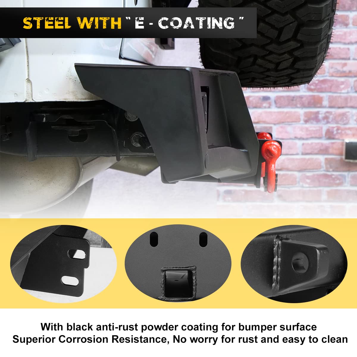 2018-2025 Jeep Wrangler JLU & Unlimited JL Rear Bumper with 2