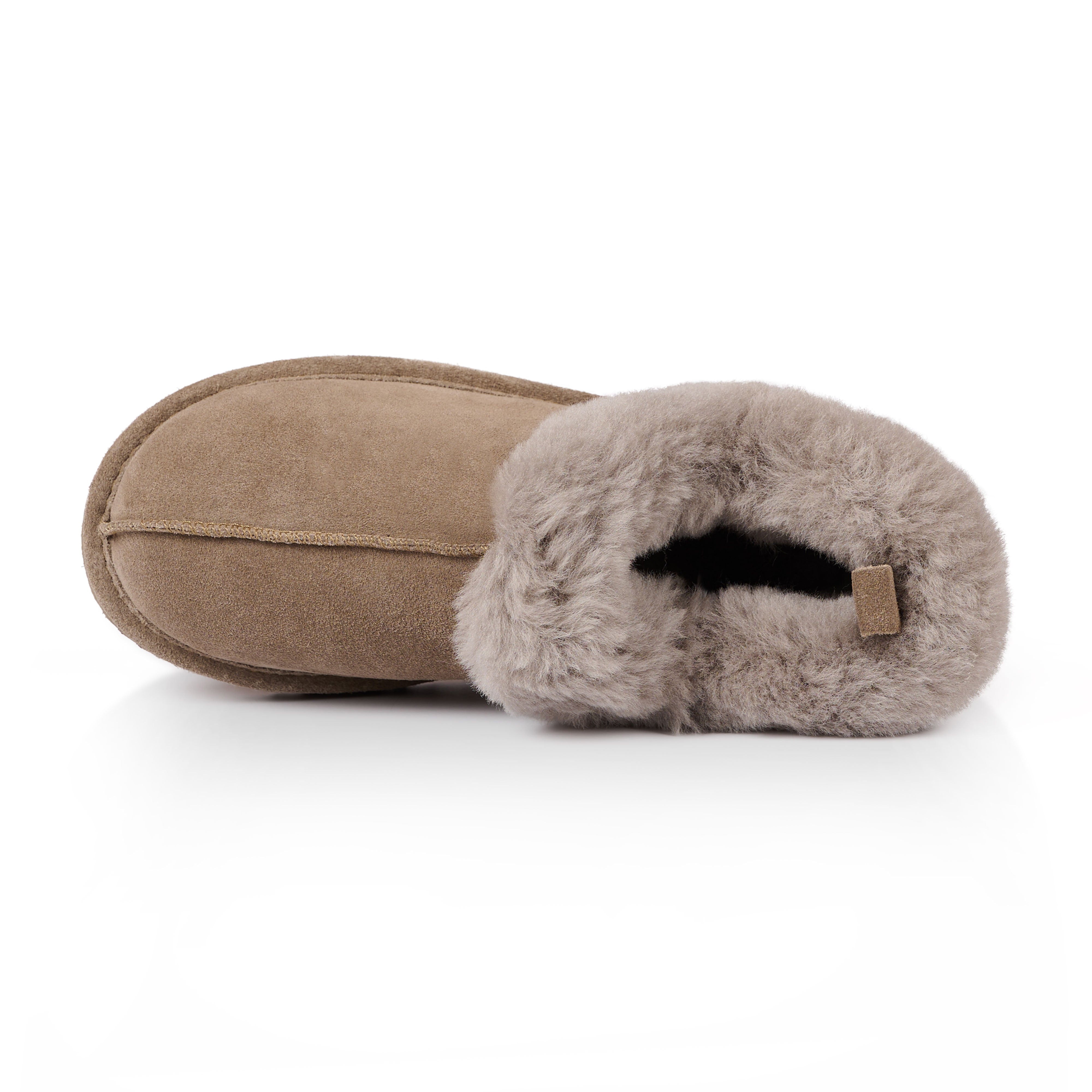Willow Women's Cozy Memory Foam Slippers - Soft Indoor/Outdoor House Shoes with Non-Slip Sole, Charcoal Taupe - Perfect for Relaxing at Home, Lounging & Quick Errands