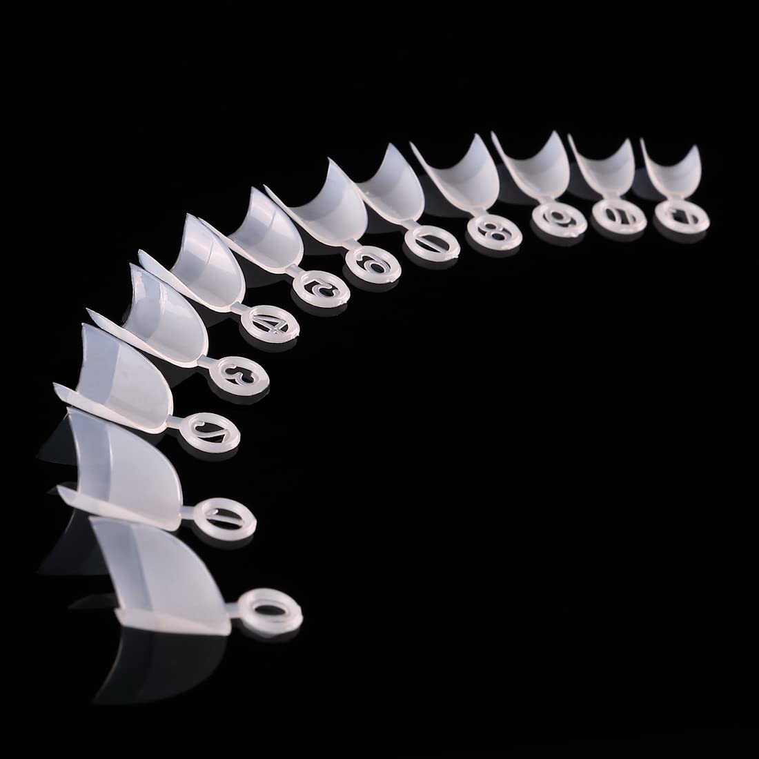 BODYA 600PCS Acrylic French Nail Tips - Short Stiletto Fake Nails for DIY Nail Art, 12 Sizes with Storage Box | Perfect for Salon, Home Manicure & Nail Extension