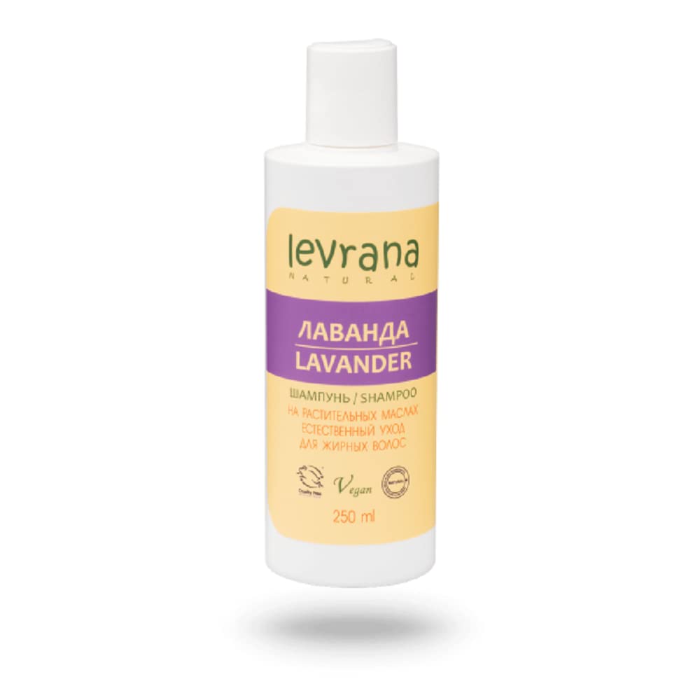 Natural Lavender Shampoo for Oily Hair - 250ml Organic Hair Care | Soothes Scalp & Controls Grease for Daily Use