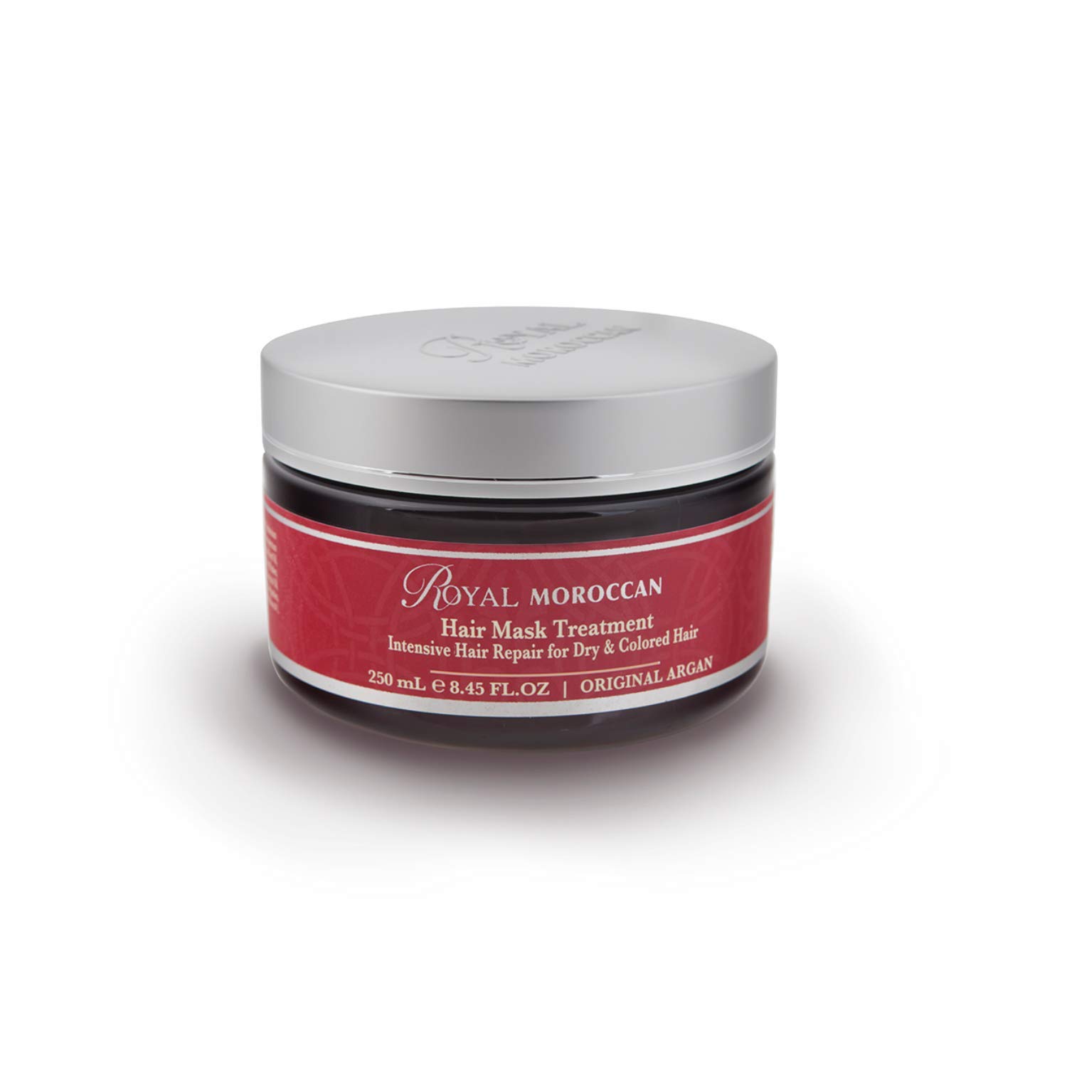 Deep Conditioning Hair Mask with Argan Oil - Intense Moisturizing Treatment for Dry, Damaged & Color Treated Hair - Repairs Split Ends & Restores Strength - 250ml/8.45oz - Perfect for Frizzy Hair Care & Post-Color Treatment Nourishment