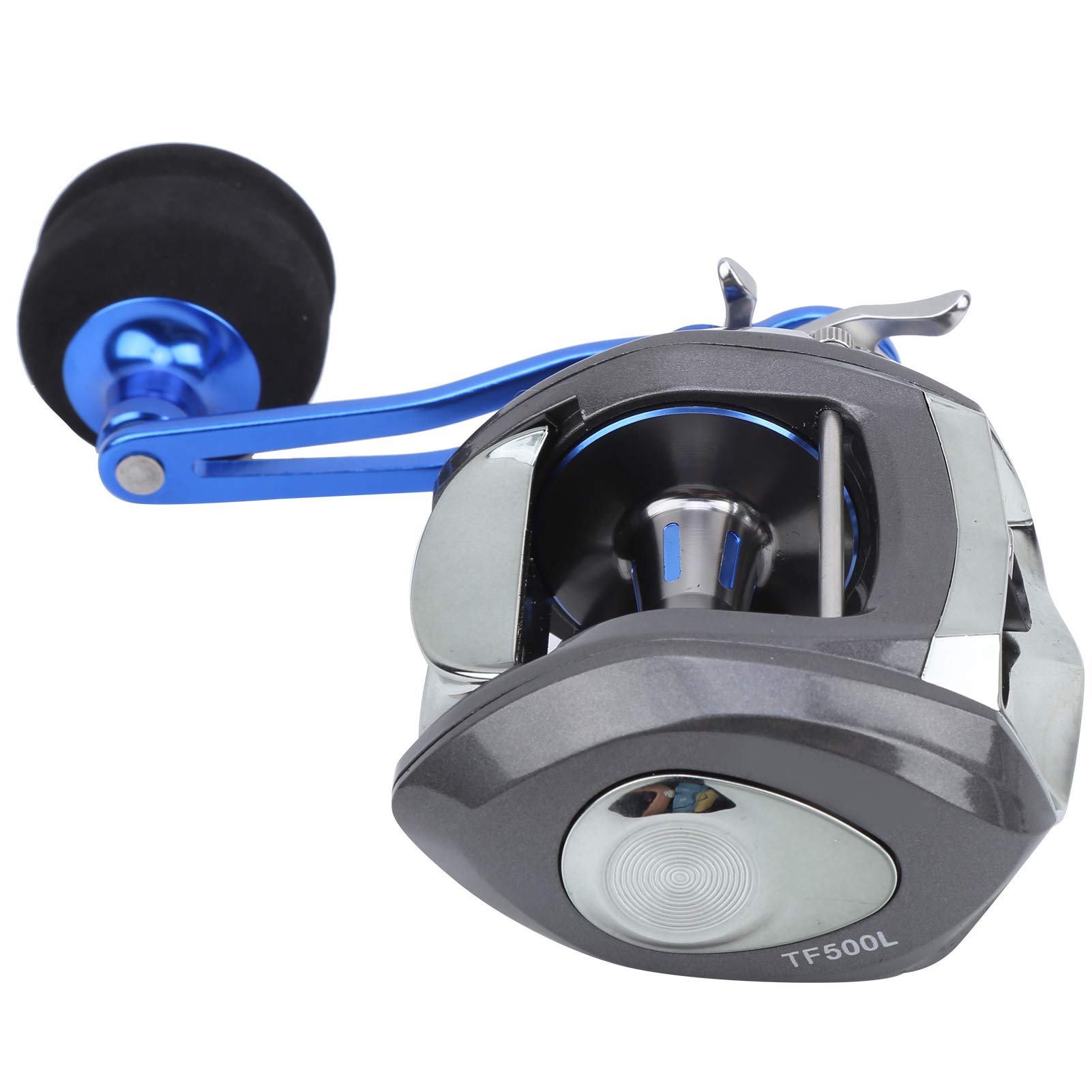 Shanrya TF500 Low-Profile Fishing Reel with Powerful Braking System - Saltwater & Freshwater Fishing Gear for Anglers | Ideal for Deep Sea, Surf, and Boat Fishing