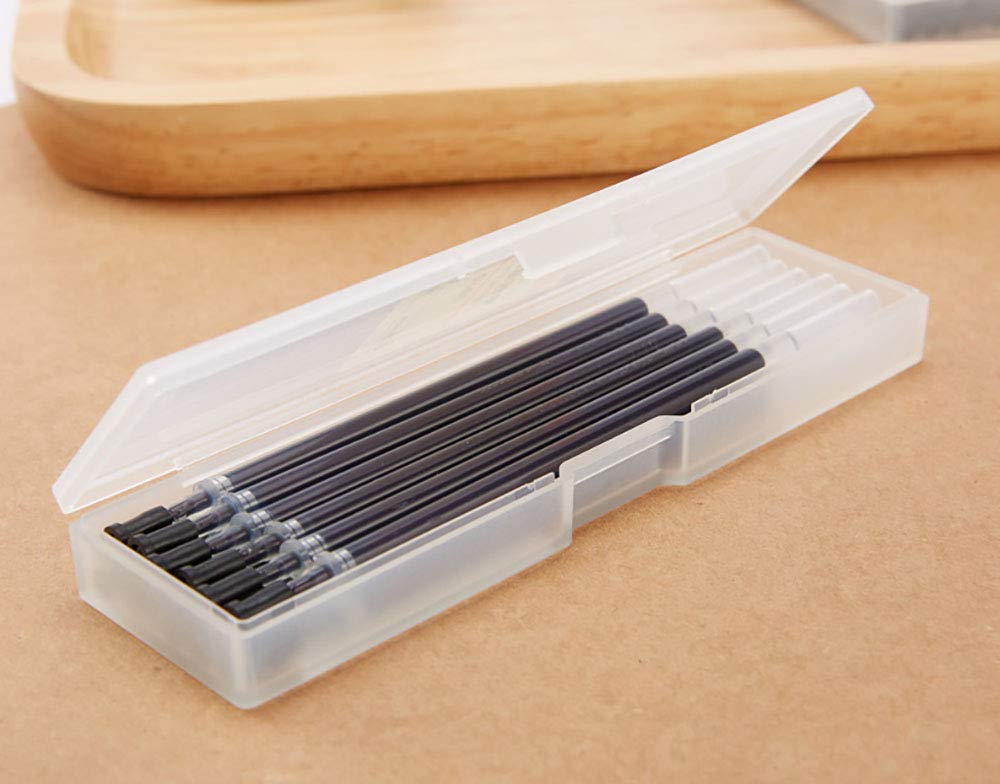12-Pack 0.5mm Black Gel Pen Refills for Doraking Gel Pens - Smooth Writing Ink Refills for Note Taking, Journaling & Office Work (Includes Storage Box)