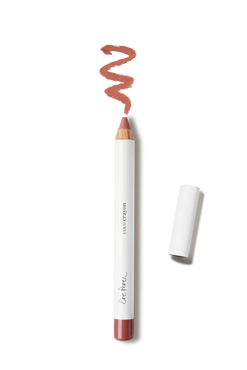 Ere Perez Coco Crayon Rebel - Vegan Lip & Cheek Tint for Natural Makeup Look | Perfect for Everyday Wear & Special Occasions