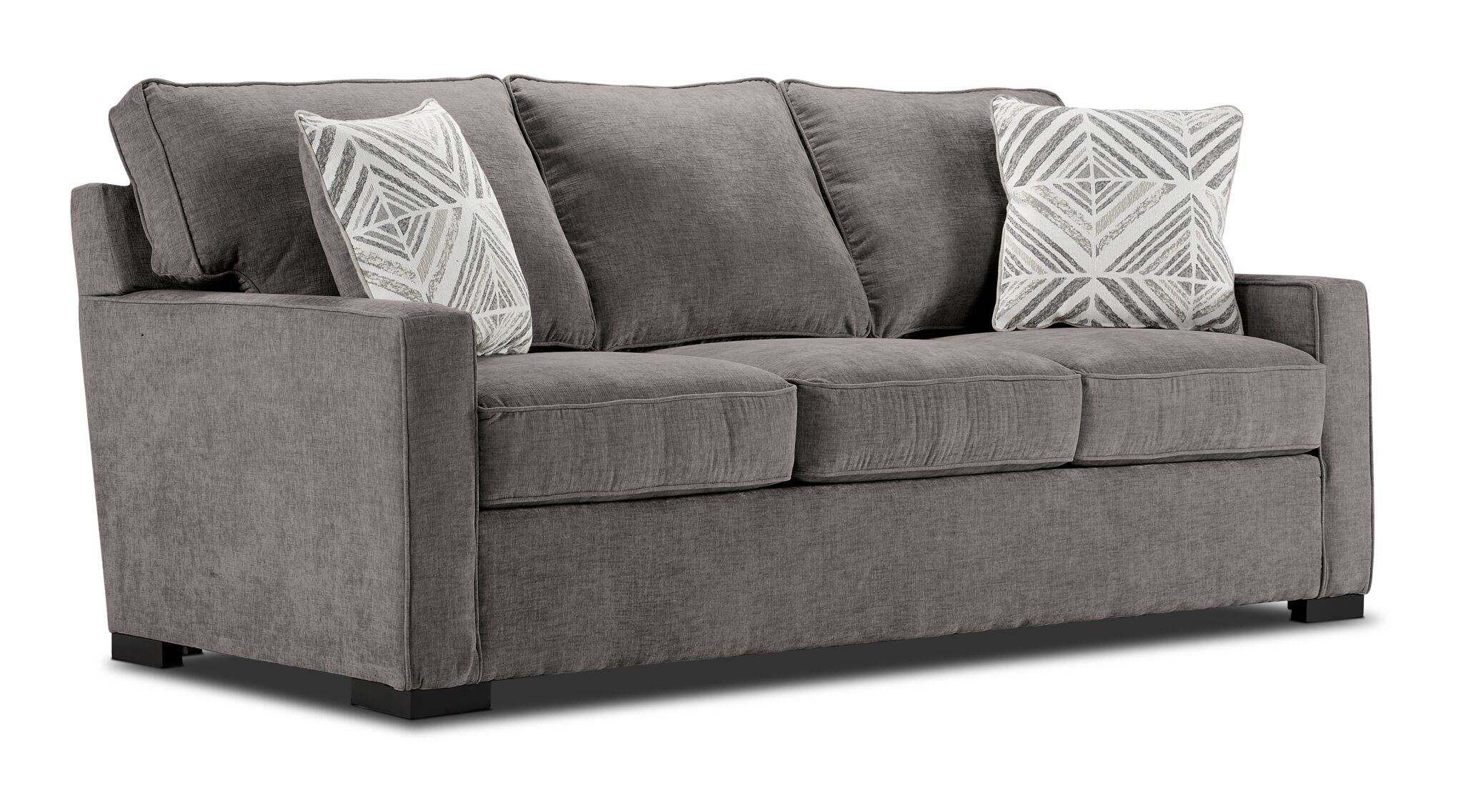 Charlotte Full Sofa Bed in Smoke Gray – Convertible Sleeper Sofa for Small Spaces, Guest Room & Apartment Living