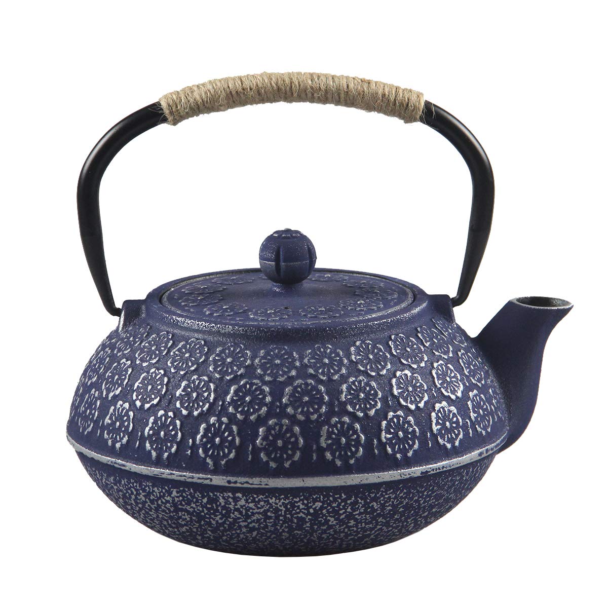 Premium Enameled Cast Iron Teapot with Stainless Steel Infuser - 33.8oz Japanese Style Stovetop Safe Teapot for Loose Leaf Tea - Perfect for Home, Office & Traditional Tea Ceremonies (CIT001)