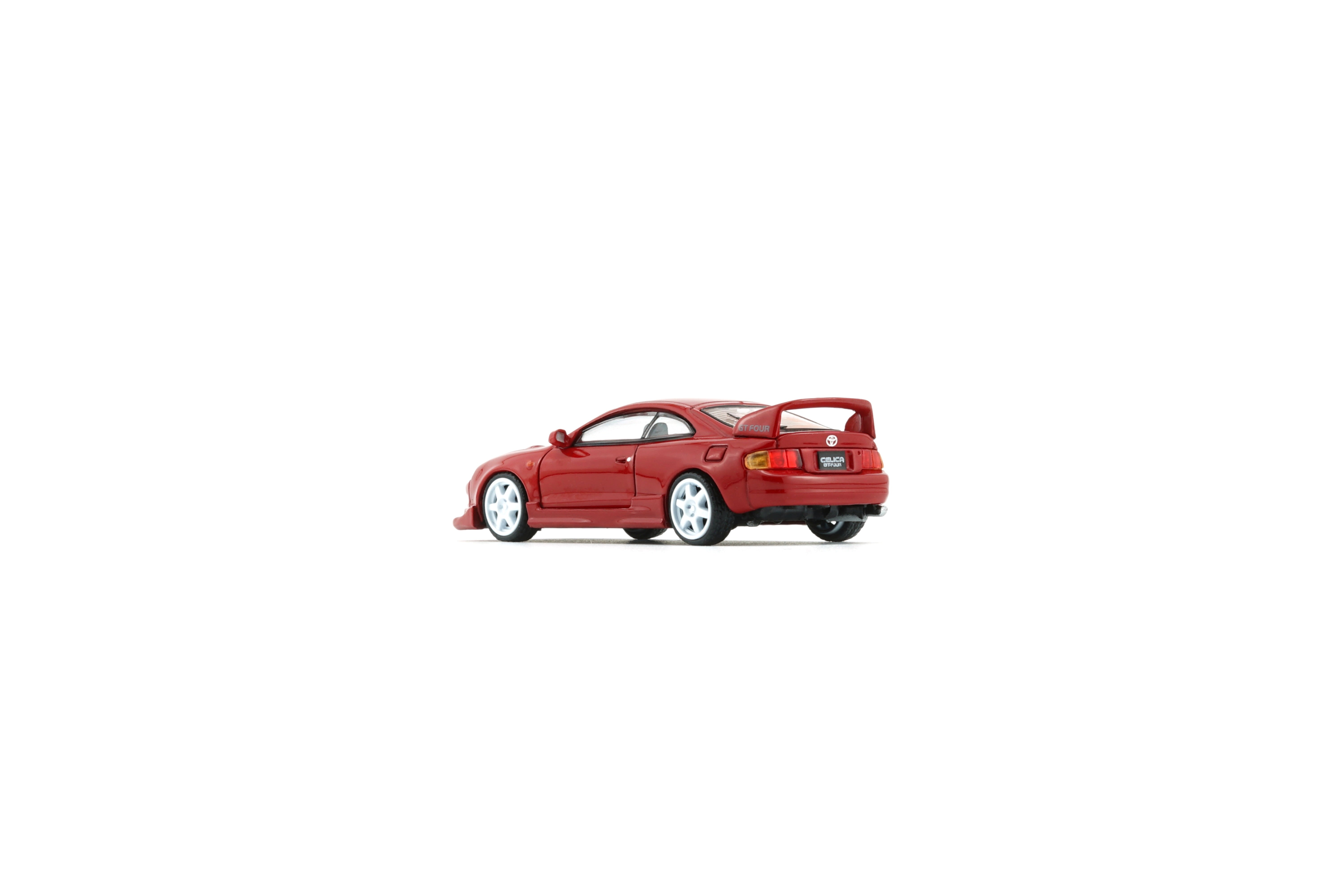 PREORDER - BM Creations 1:64 Scale Toyota Celica GT Four (RHD) Diecast Model Car in Red - Collectible Miniature Vehicle for Display, Racing Enthusiasts & Toy Car Collections