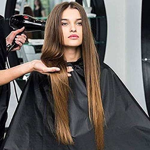 Professional Barber Hair Cutting Sheet Apron - Black Salon Cape for Hairdressers & Stylists - Waterproof & Reusable Hairdressing Accessories - Perfect for Salons, Home Haircuts & DIY Styling