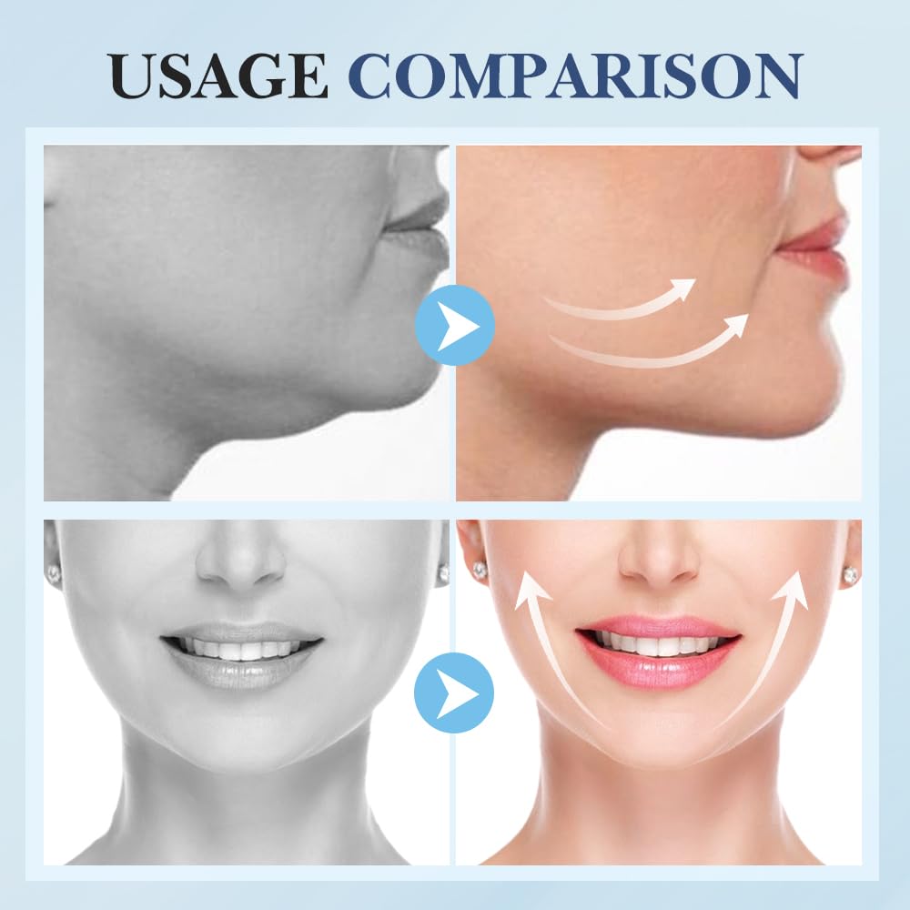 2025 Invisible Face Lift Tape - 60 PCS Instant Facelift Tape for Loose Sagging Skin, Double Chin & Eye Lift | Neck & Facial Lifting Solution for Wrinkles & Jawline Contouring | Perfect for Weddings, Photos & Daily Anti-Aging Care