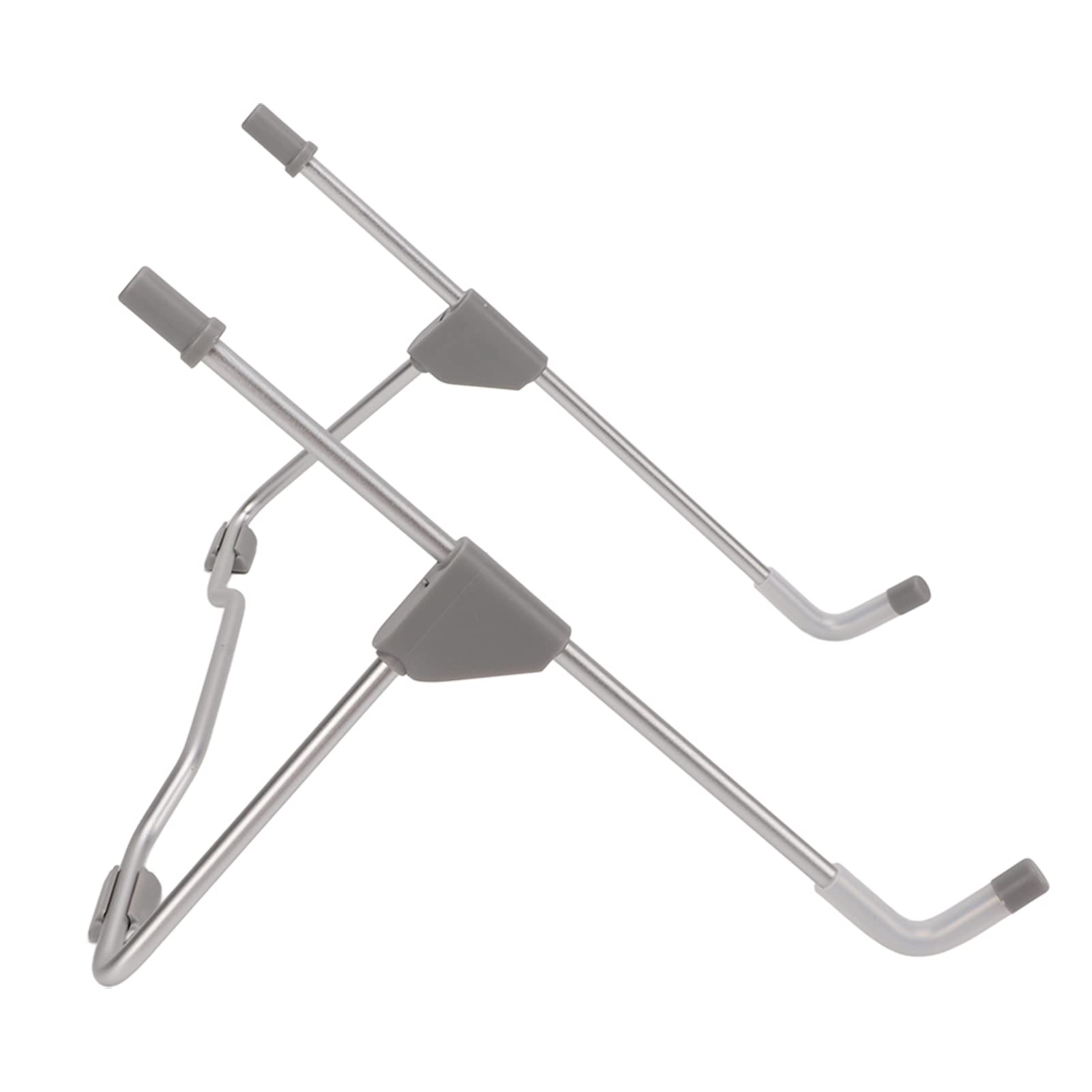 Jeanoko Foldable Tablet Stand - Adjustable Aviation Aluminum Laptop Stand with Non-Slip Silicone Base for iPad, Surface Pro, Kindle (Silver Gray) | Perfect for Home Office, Travel & Bed Watching