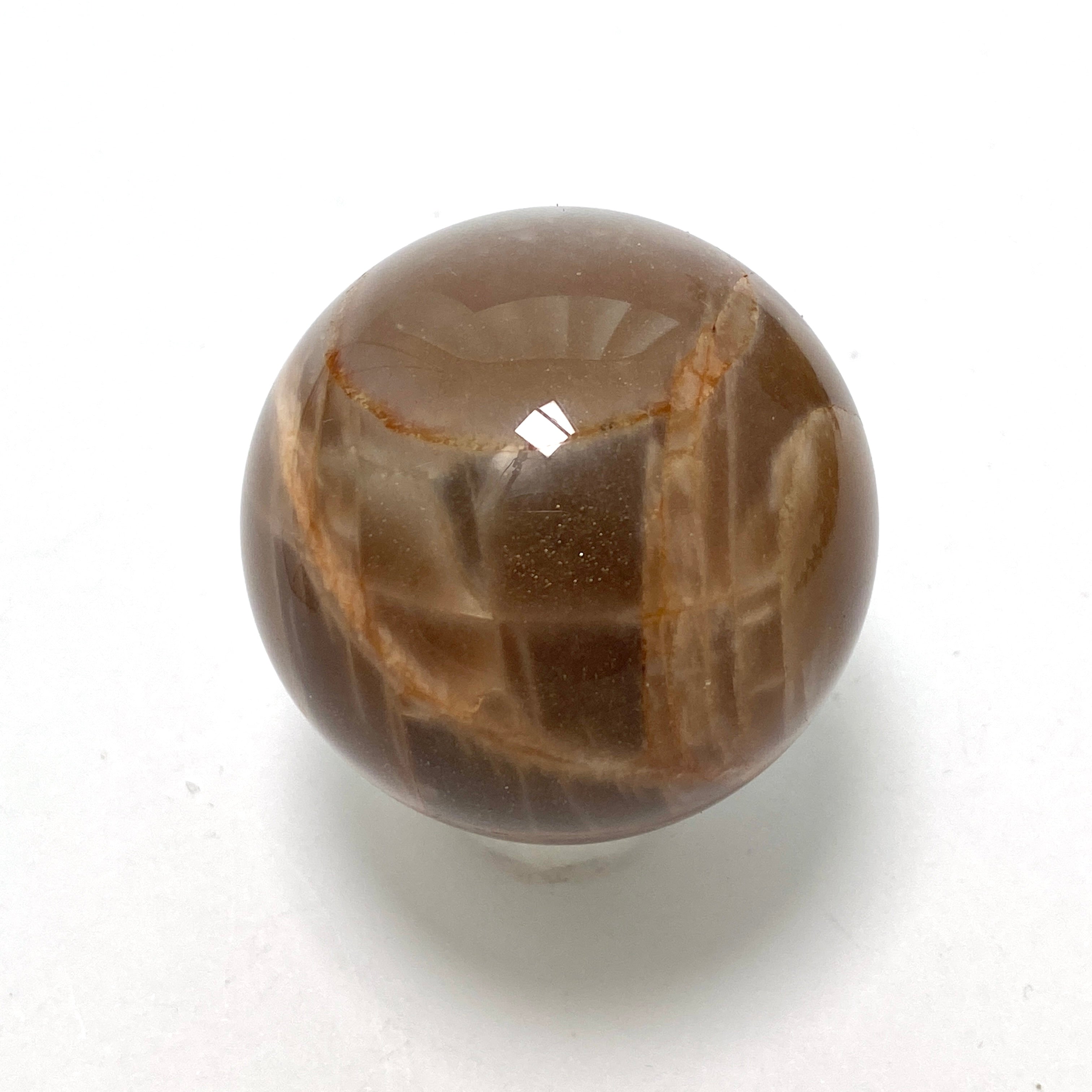 Black Sunstone Sphere BSS 01 - Natural Healing Crystal for Meditation, Energy Work & Home Decor