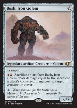 Magic The Gathering - Bosh, Iron Golem (230/337) - Commander 2014 MTG Card - Perfect for Commander Decks & MTG Collectors - Enhance Your Strategy Gameplay