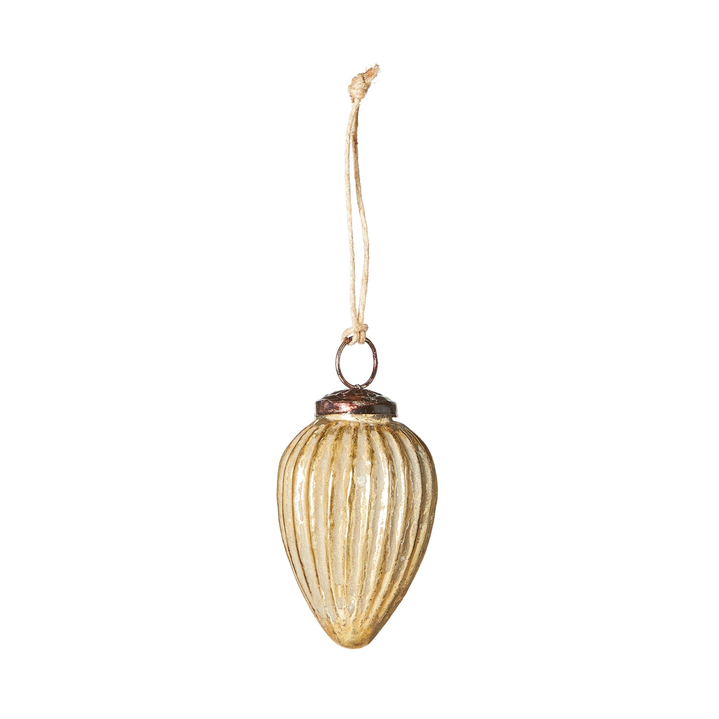 Vintage Brass Christmas Ornament 7cm - Handcrafted Holiday Tree Decoration for Xmas, Festive Home Decor & Gift Idea