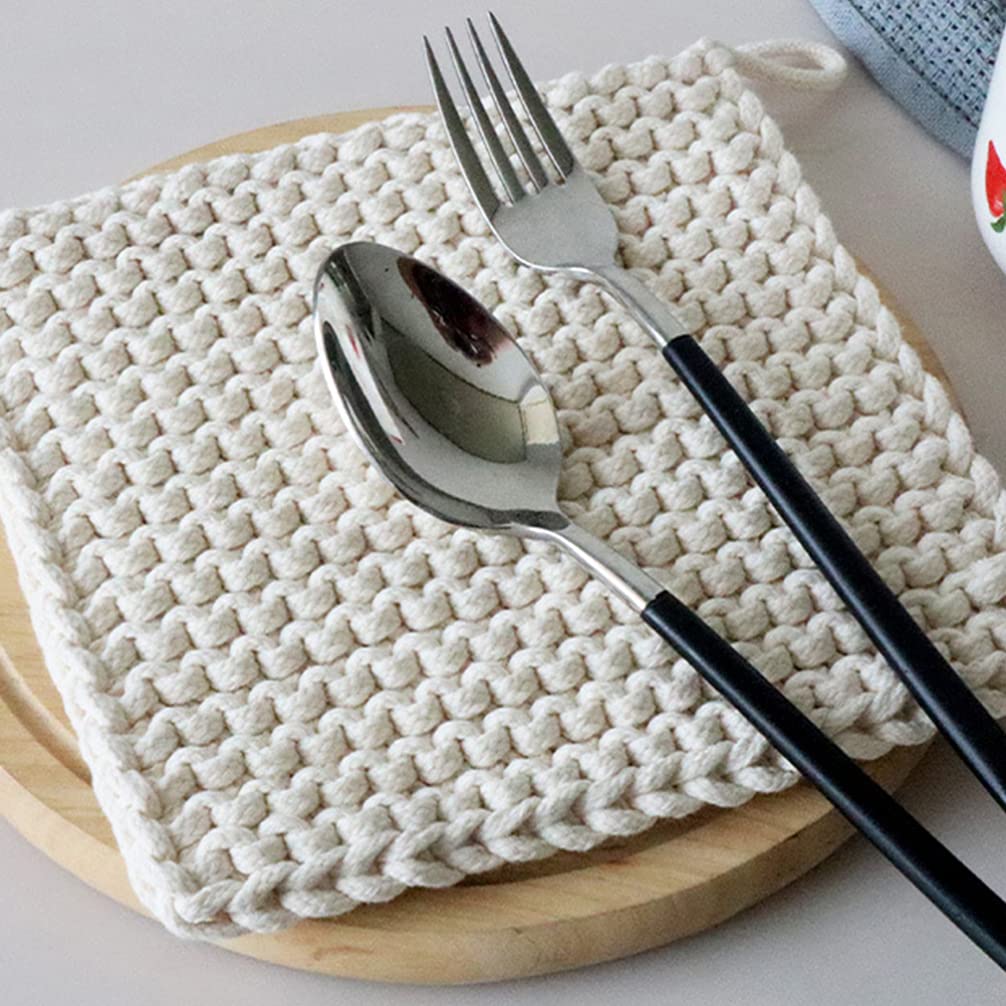 Premium Woven Mug Holder & Coaster Set - Heat-Resistant Braided Placemats for Beverages (Beer, Wine, Tea) - Stylish Kitchen Table Decor & Drink Holders - Perfect for Dining, Entertaining & Home Decor