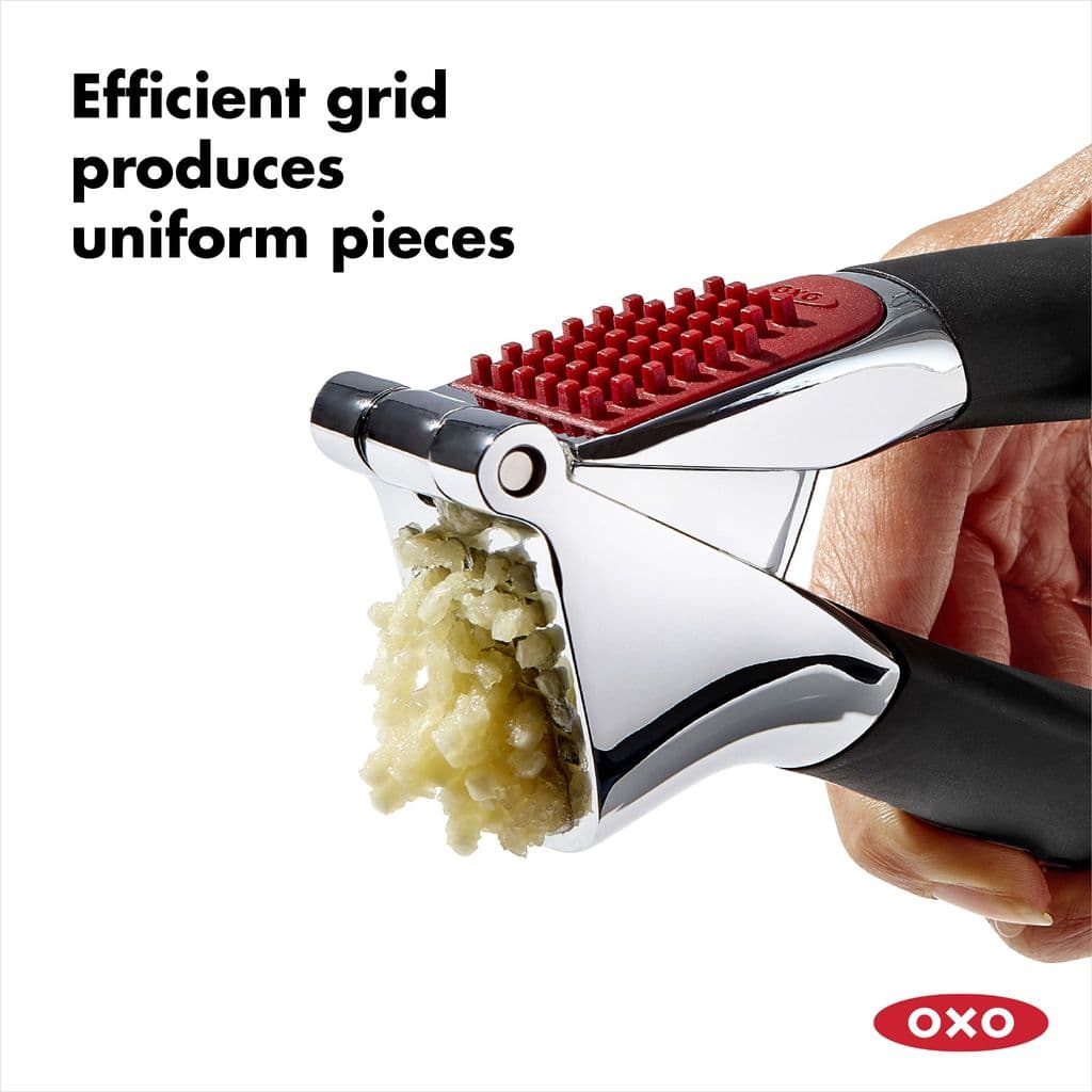 Premium Stainless Steel Garlic Press - Heavy Duty, Easy Clean, Rust Proof - Perfect for Cooking, Baking & Meal Prep at Home or Restaurant