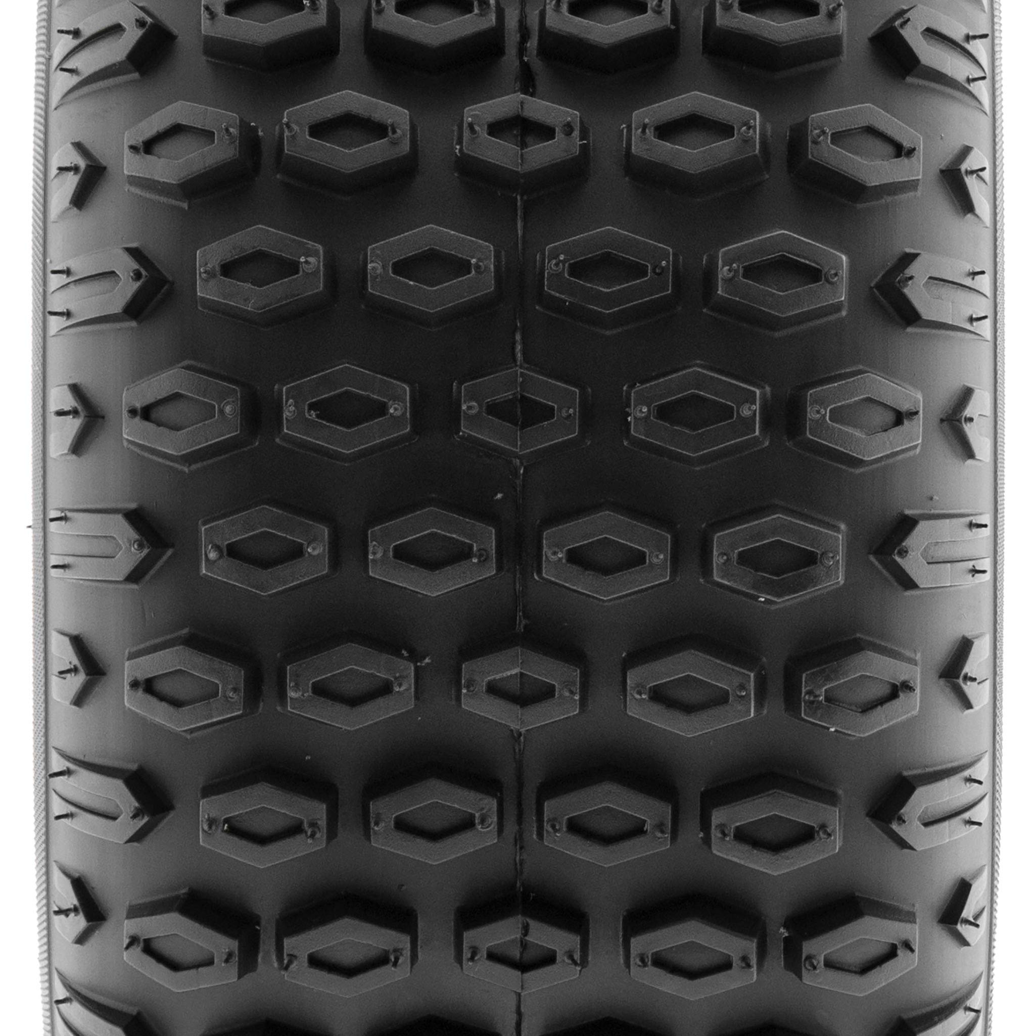 Set of 4 SunF A012 XC Knobby 19x7-8 ATV Tires - All Terrain Tubeless 2-Ply for Go-Karts & UTVs - Perfect for Off-Road Trails, Mud Riding & Dirt Track Racing