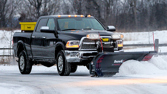 SnowEx POWER PLOW 8100PP & 8611PP Winged Blade Snow Plow | Heavy Duty 8' to 11' Commercial Snow Removal Equipment for Driveways, Parking Lots & Roadways