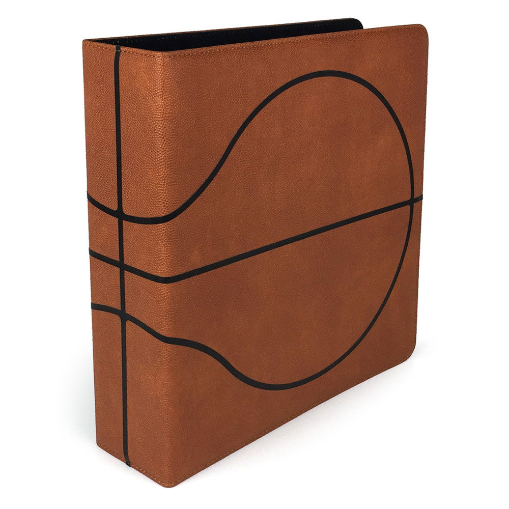 BCW 3 Premium Basketball Trading Card Binder - Textured Cover for Sports Card Collection - Perfect for NBA Collectors, Card Storage & Display at Home or Events