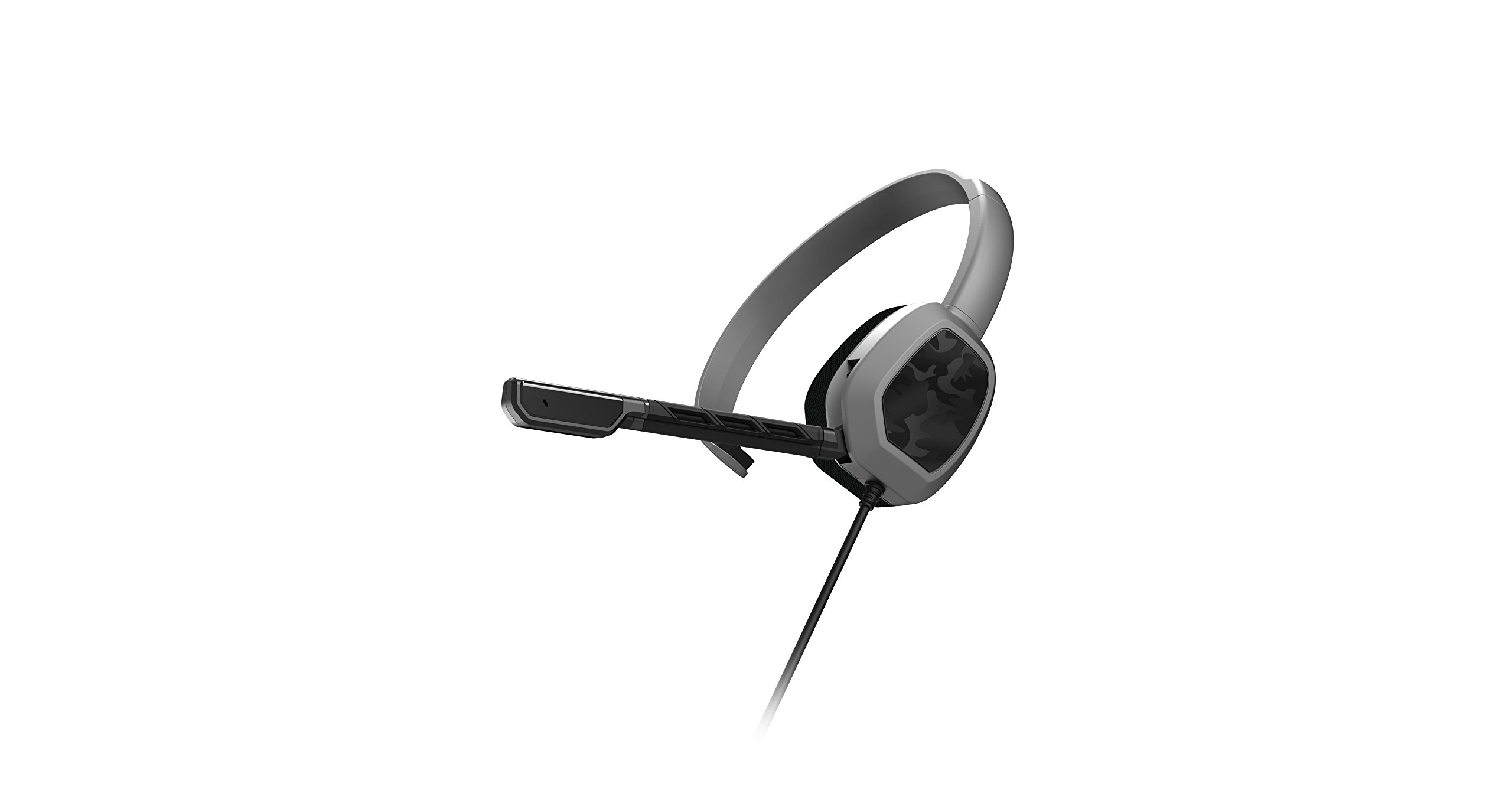 PDP Gaming LVL1 Wired Chat Headset with Noise Cancelling Microphone for Xbox One - Grey Camo Design | Perfect for Online Gaming, Team Communication & Streaming