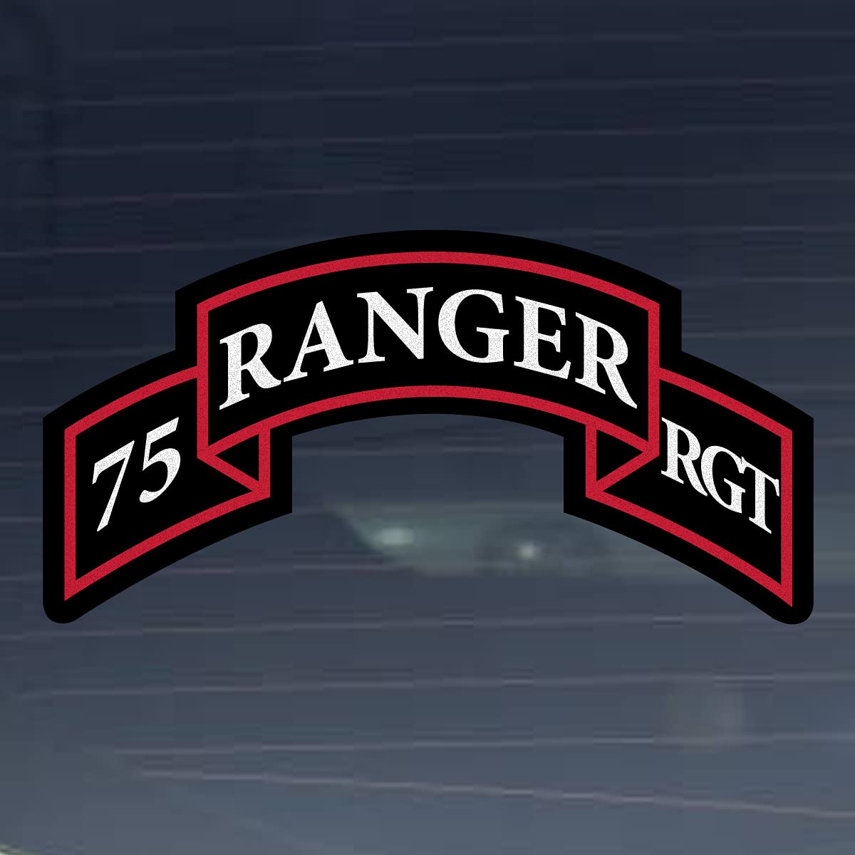 75th Ranger Regiment US Army Division 3 Inch Reflective Vinyl Decal - Full Color Military Sticker for Laptop, Car, Helmet & Water Bottle