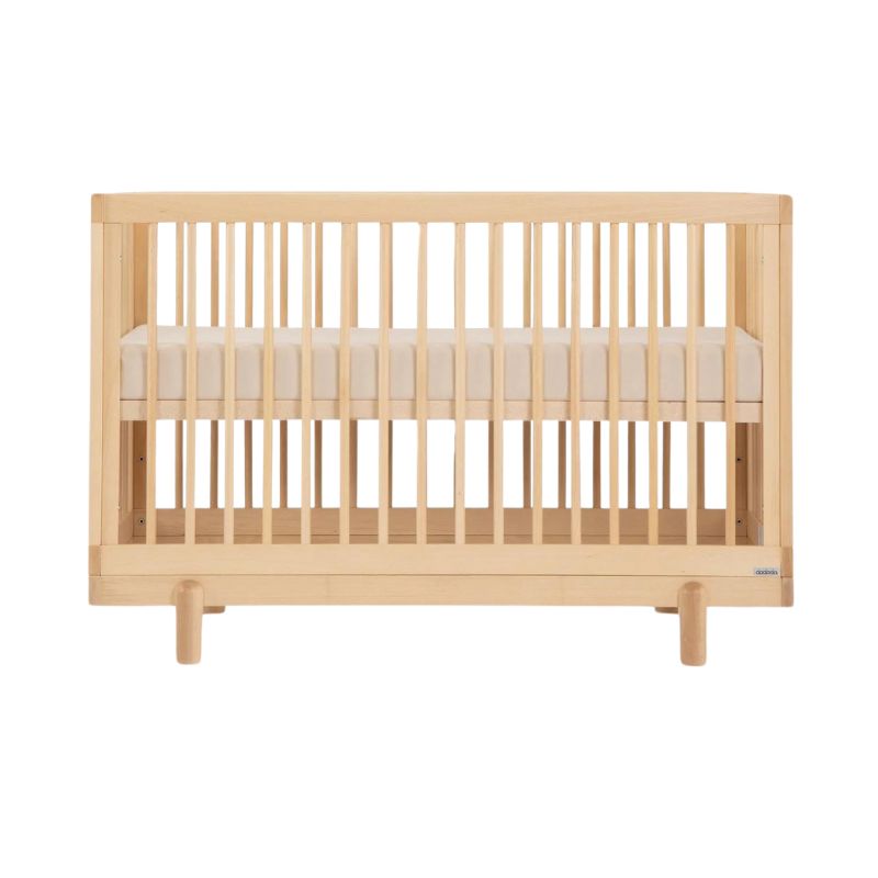 Bliss 4-in-1 Convertible Baby Crib - White Wooden Nursery Bed with Toddler Rail & Daybed Conversion - Perfect for Newborns to Teens, Fits Modern Nursery & Bedroom Decor