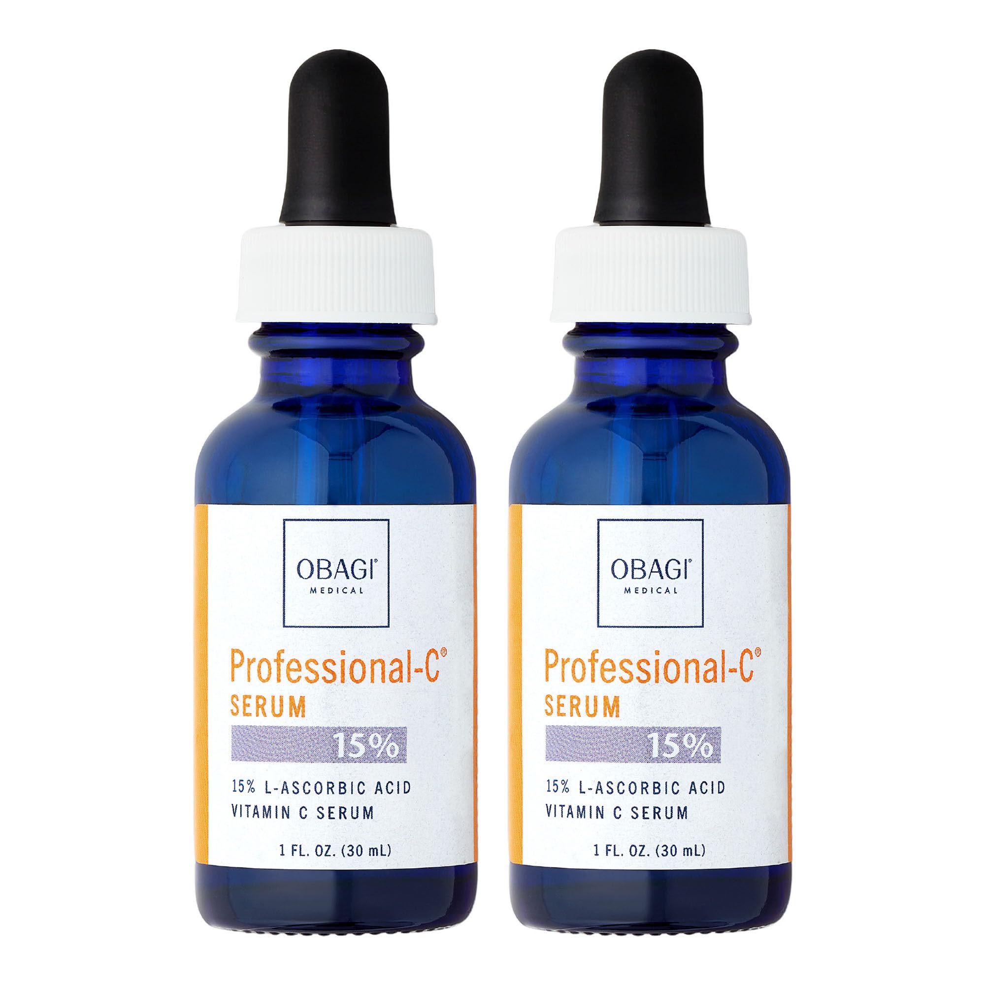 Obagi Professional-C Vitamin C Serum 20% - Brightening Facial Serum for Dark Spots & Wrinkles - Antioxidant Skincare for Sensitive Skin - Day & Night Use for Glowing Complexion - Perfect for Morning Routine & Anti-Aging Care