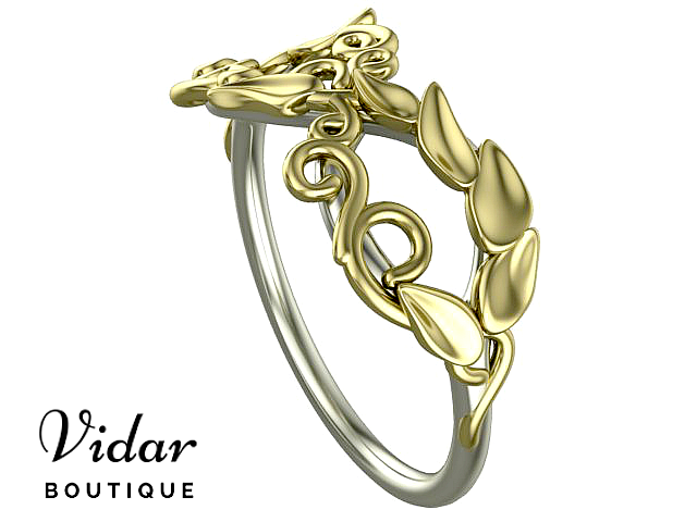 Two-Tone Gold Infinity Wedding Band for Women - Elegant & Timeless Bridal Ring for Engagement, Anniversary & Special Occasions
