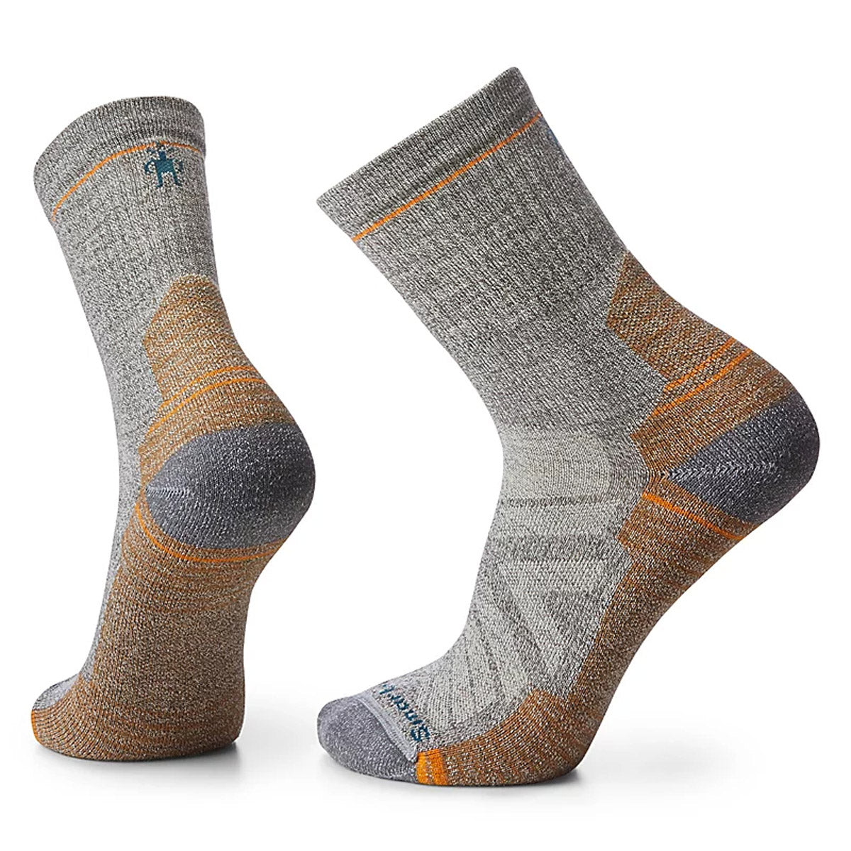 Men's Hiking Socks - Lightweight Cushioned Mid-Crew Socks for Outdoor Adventures & Daily Wear - Breathable Moisture-Wicking Hiking Socks for Trail Running, Camping & Everyday Comfort