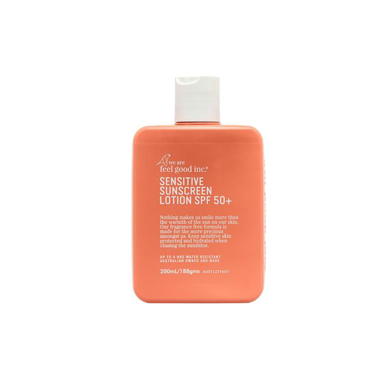 Sensitive Sunscreen Lotion SPF50+ PA++++ 200ml - Broad Spectrum UVA/UVB Protection, Fragrance-Free & Hypoallergenic for Face and Body - Perfect for Outdoor Activities, Beach & Daily Use