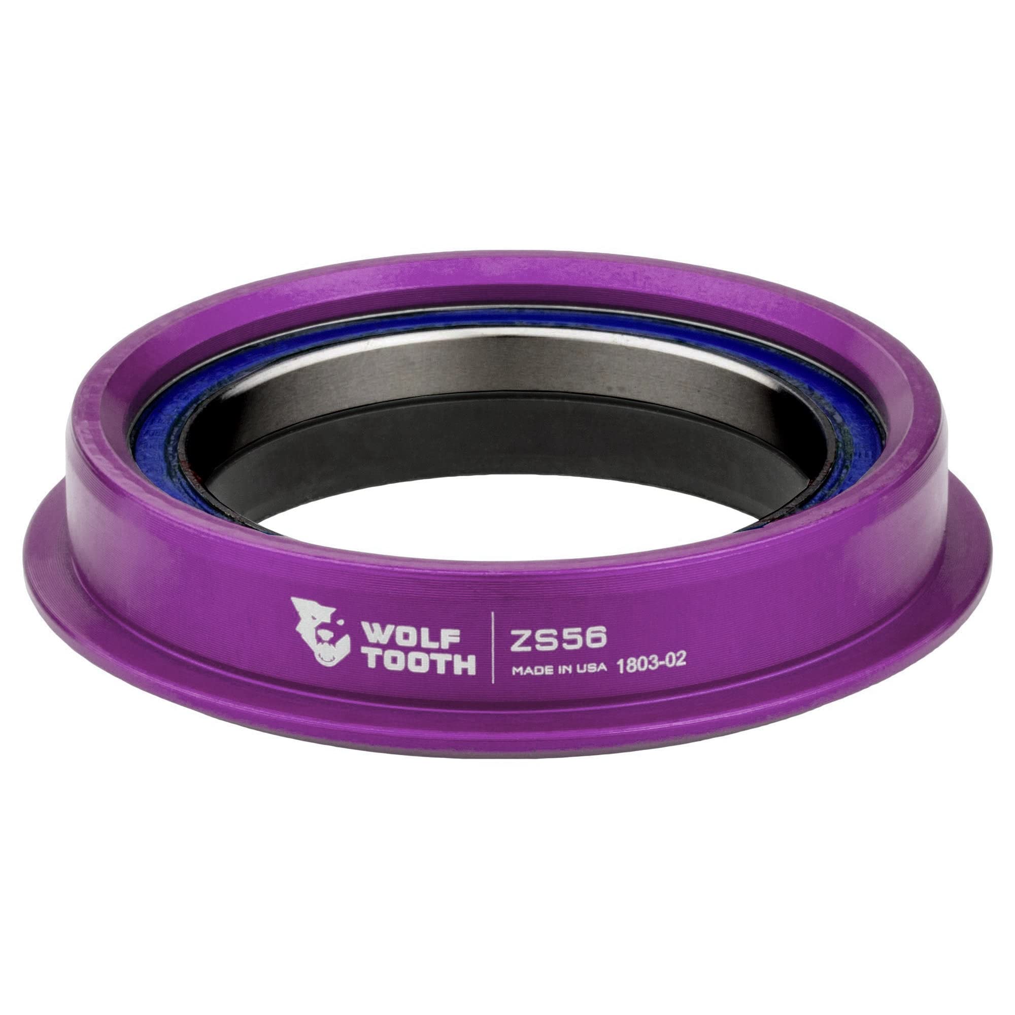 Wolf Tooth Performance Zero Stack (ZS) Headset - Lightweight MTB & Road Bike Headset for Smooth Steering - Perfect for Trail Riding, Commuting & Racing
