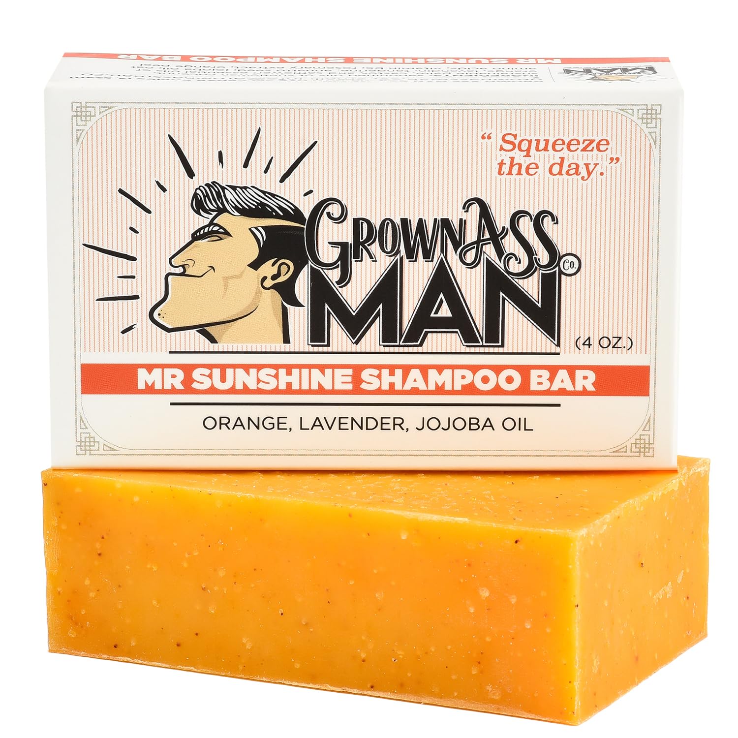 **Natural Solid Shampoo Bar 3-in-1 for Hair, Beard & Body - Plastic-Free, Eco-Friendly, Organic & Vegan (6-Pack, 4oz Each, Mister Sunshine Scent) – Ideal for Travel, Gym & Sustainable Bath Routine**