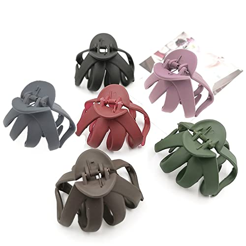 Vintage Hair Claw Clips 7 Pack - Non-Slip Strong Hold French Jaw Clips for Women with Thick or Thin Hair - Perfect for Updos, Ponytails & Everyday Hairstyles