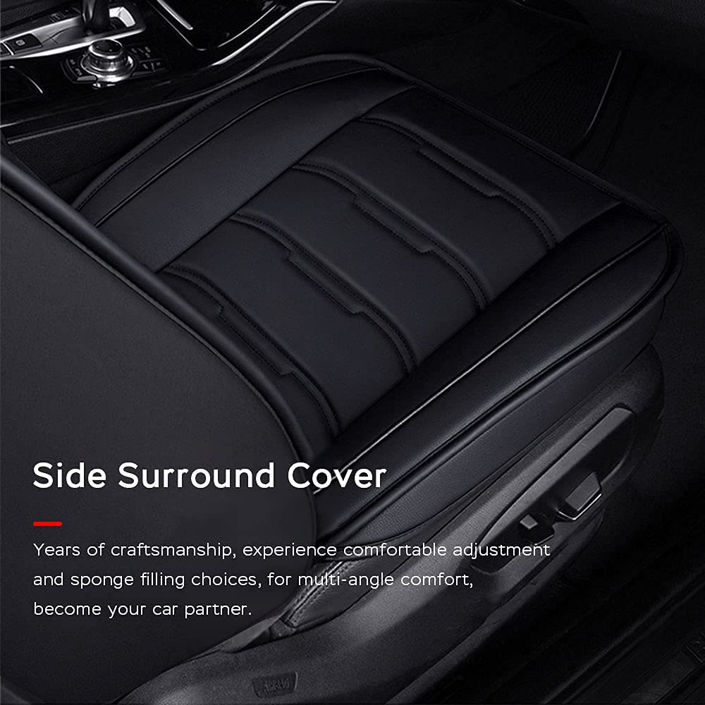 1996-2002 Pontiac Trans Am Leather Seat Covers - 5-Piece Full Set, Waterproof & Breathable, Airbag Compatible Black Car Seat Protectors - Perfect for Road Trips & Daily Commutes