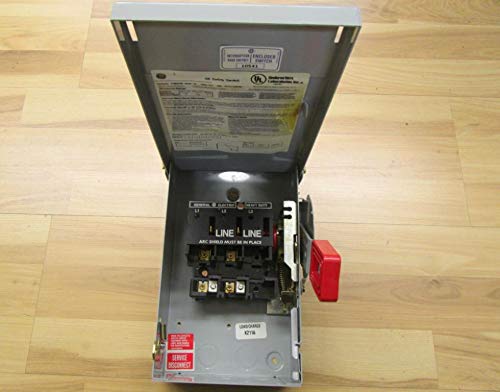 GE TH3221R Safety Switch - Heavy Duty 30 Amp Disconnect for HVAC, Pumps & Appliances | Weatherproof & Durable Outdoor Electrical Switch for Home & Commercial Use
