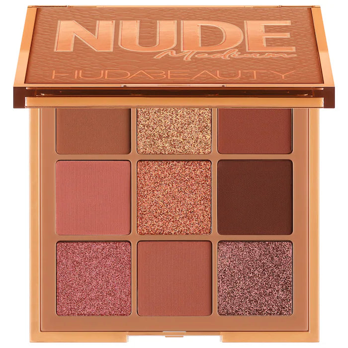 Huda Beauty Nude Obsessions Eyeshadow Palette - Neutral Matte & Shimmer Shades for Everyday Makeup & Special Occasions
