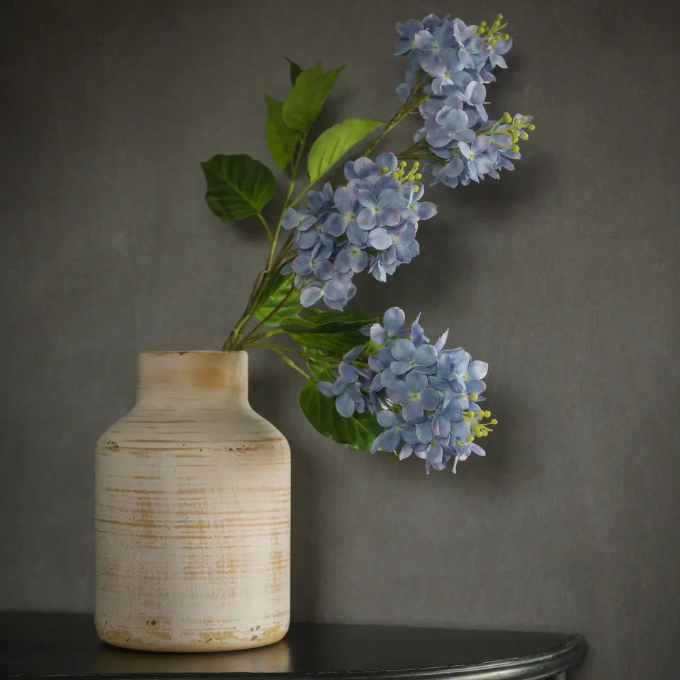 Blue Cone Hydrangea Spray - Artificial Silk Flower Arrangement for Home Decor, Wedding Centerpieces & Floral Displays