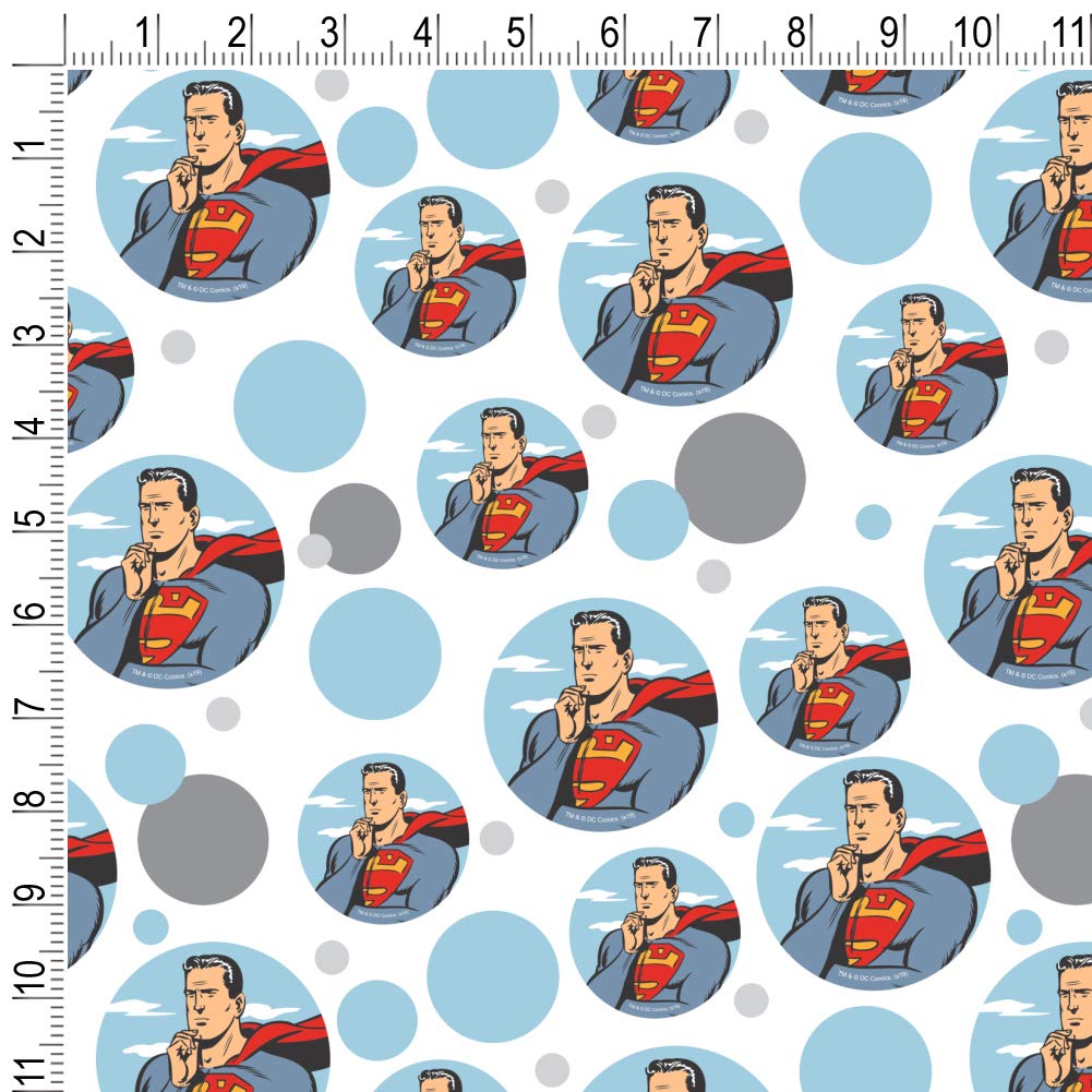 Superman Gift Wrap Paper Roll - Premium Wrapping Paper for Birthday, Christmas Gifts & Party Decorations - DC Comics Superhero Theme for Fans & Collectors