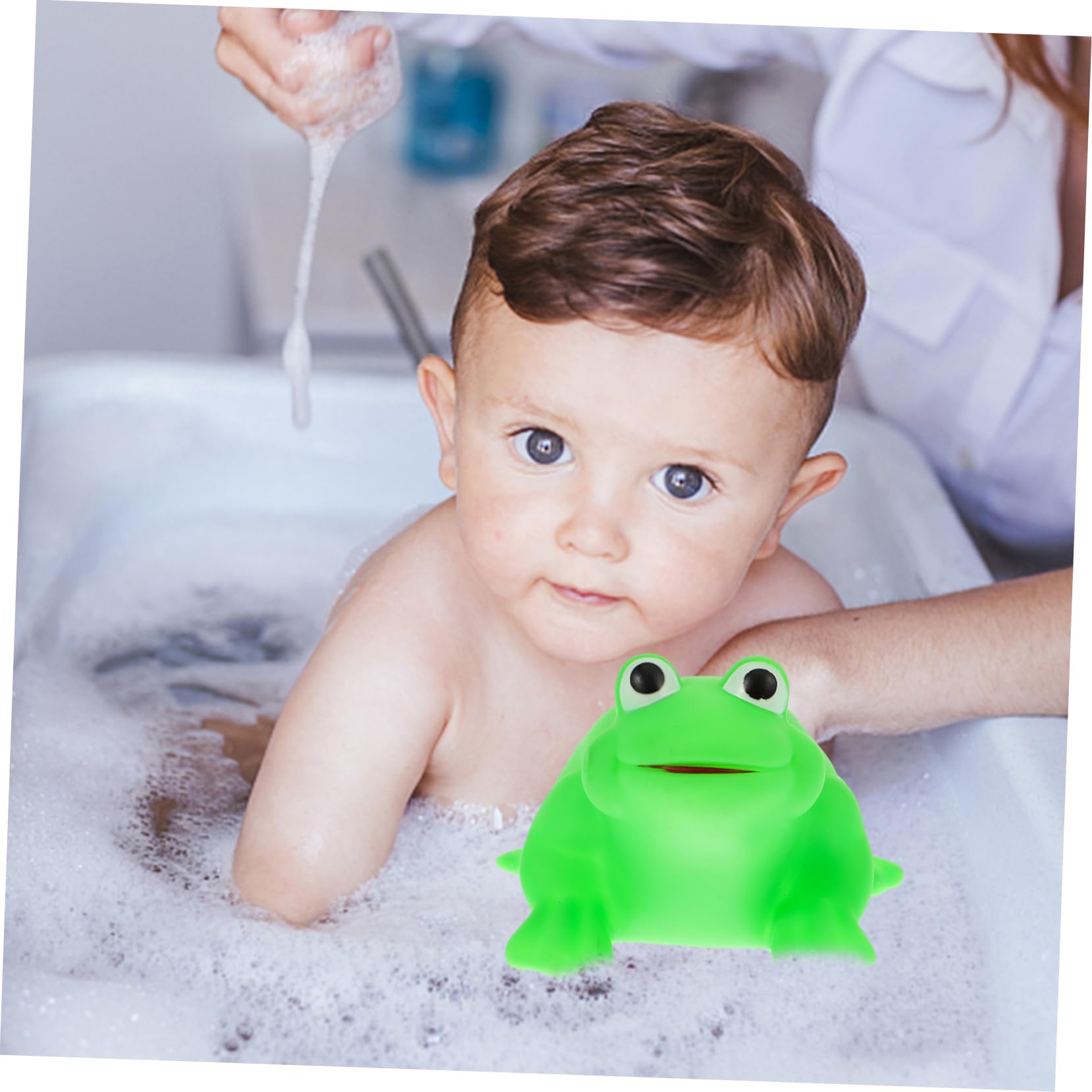 HEMOTON 18-Piece Animal Shaped Bath Toys for Kids - Floating & Squirt Water Play Set, Pool & Bathtub Toys for Toddlers, Fun Shower Time Learning Toys (Green) - Perfect for Indoor/Outdoor Water Play, Bath Time Fun & Sensory Development