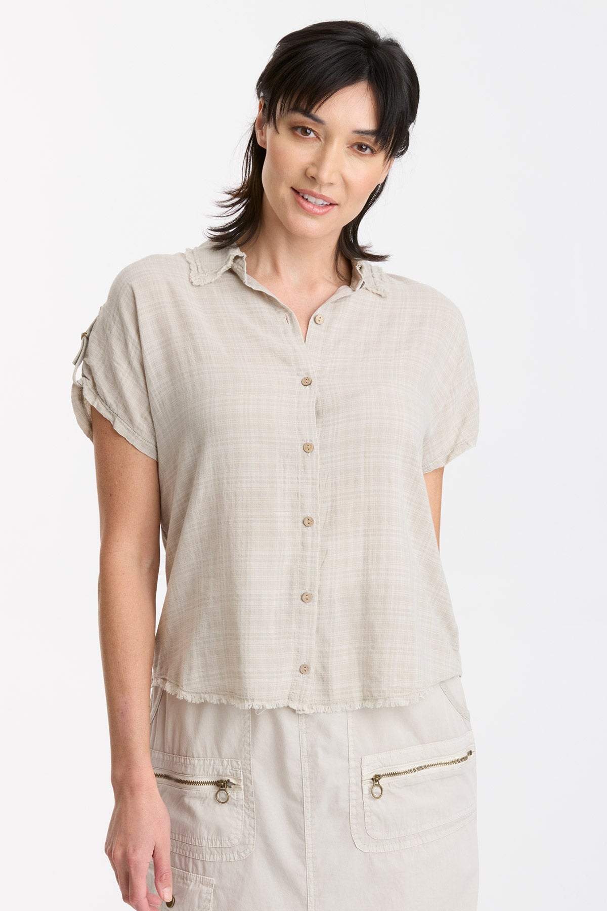 Stylish Ninette Button Up Top for Women - Casual & Office Blouse - Perfect for Work, Dates & Everyday Wear