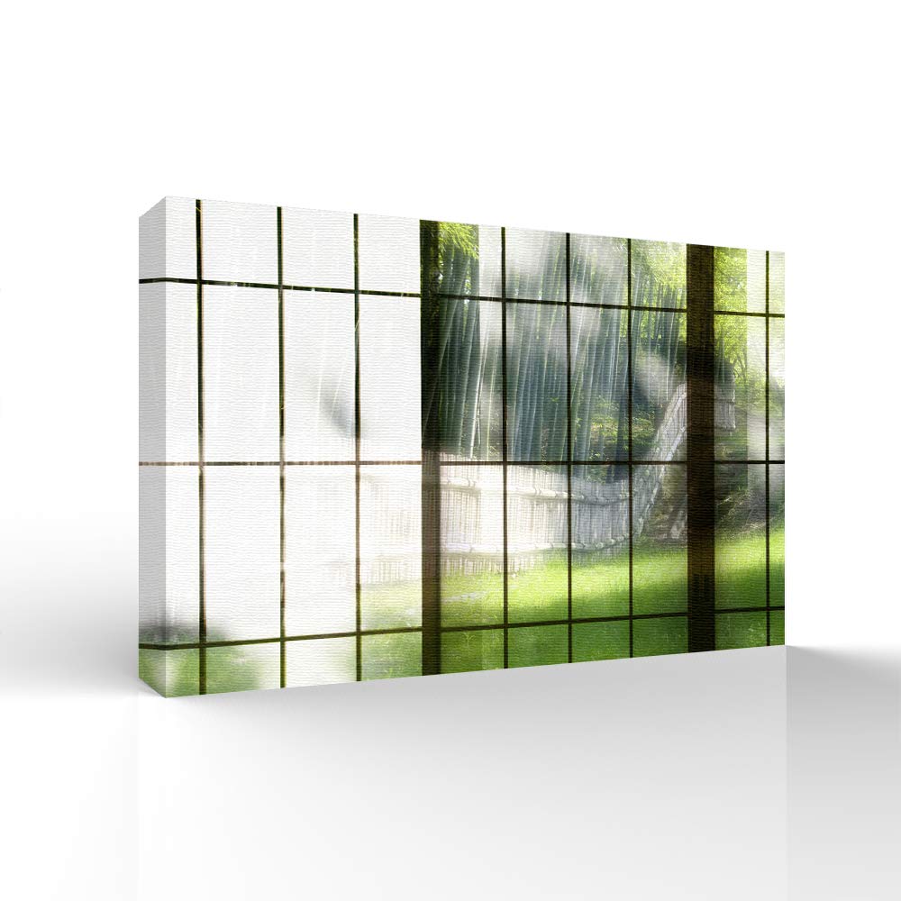 Japanese Style Canvas Wall Art - Framed Paintings for Home Decor, Bedroom & Living Room (32x48 inches) | Perfect for Zen, Modern & Minimalist Interior Design